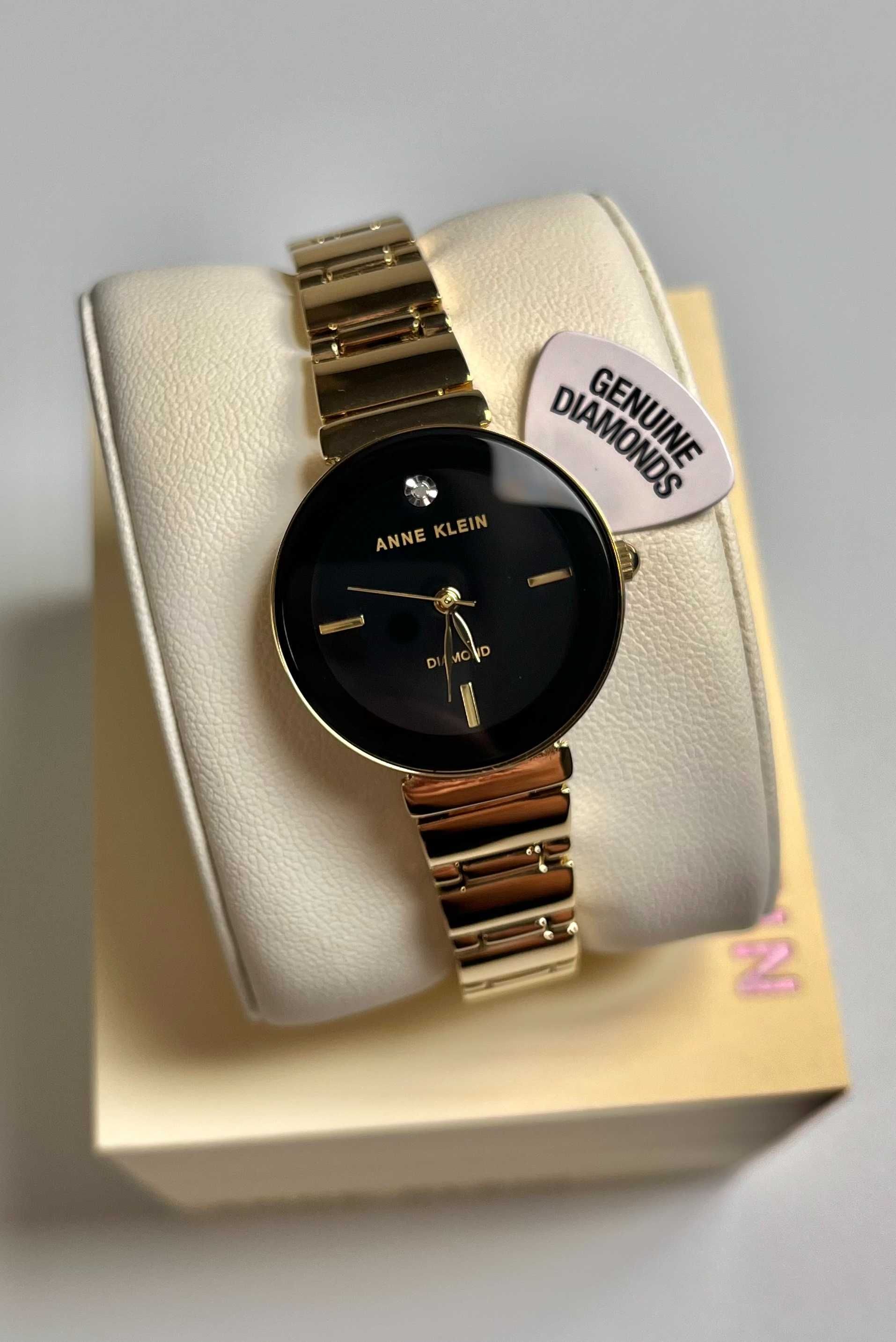 класичний годинник Anne Klein AK/2434BKGB, годинник чорний корпус