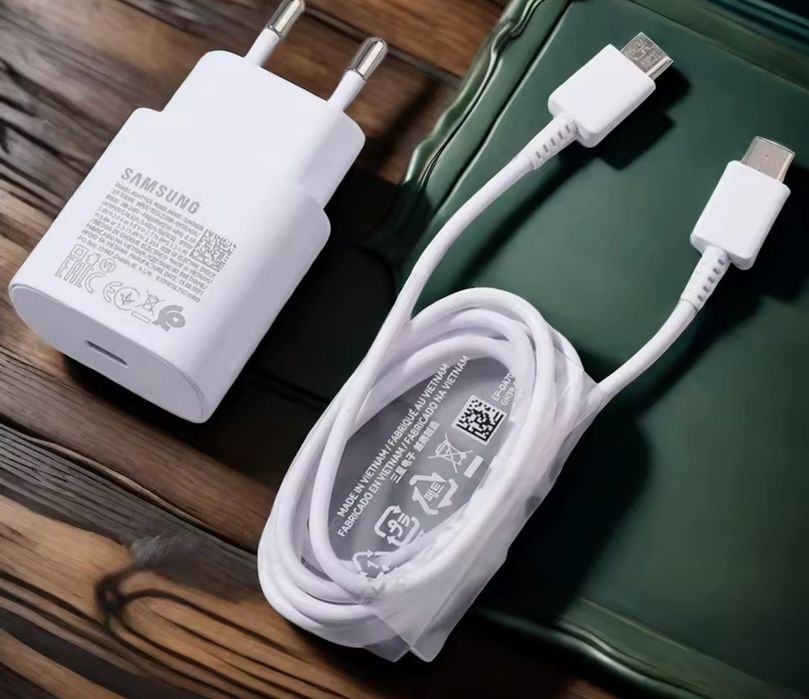 Оригінальний зарядний пристрій Samsung 25W блок + кабел