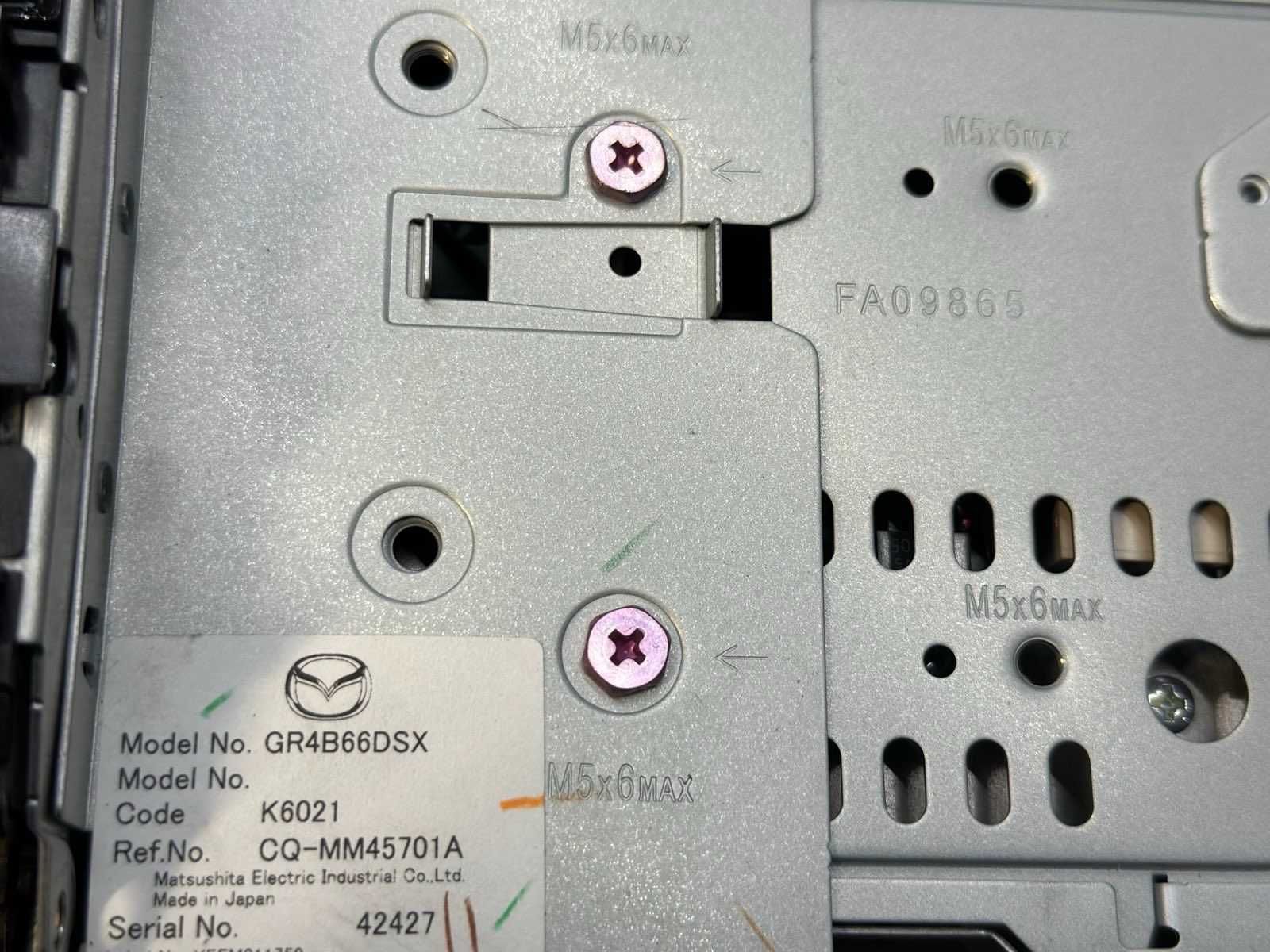 Fabryczne Radio Mazda 6 GR4B66DSX