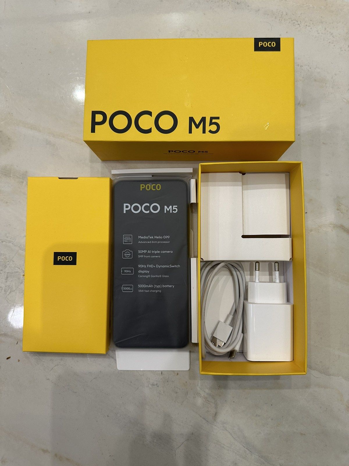 Смартфон POCO M5 Black 4/28GB.новий 24.10 2023 куплений