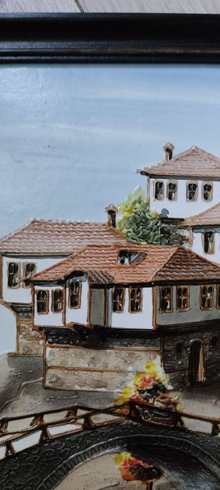 Stary obraz ręcznie malowany - sygnowany