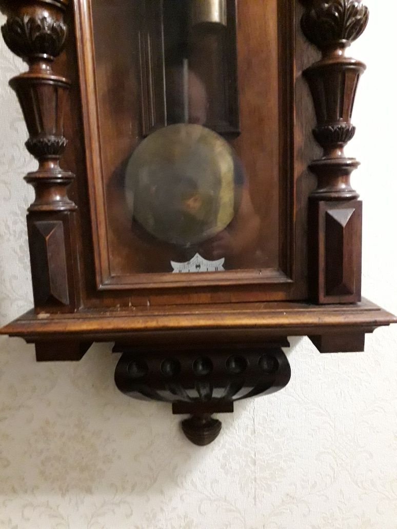 Годинник 130×40см  настінний Густав Беккер 1895 р. на ходу