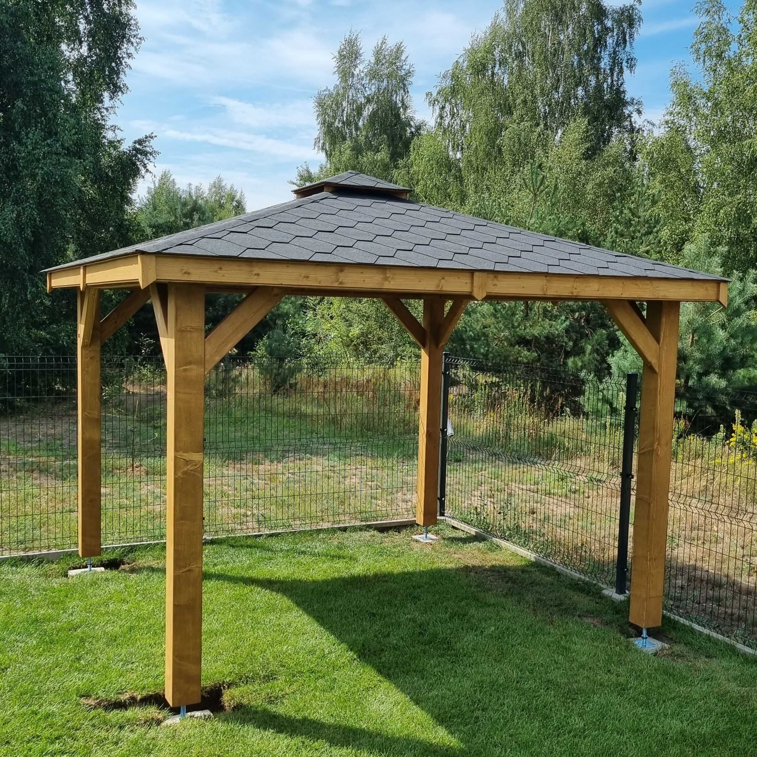 Altana MALTA 3X3, wiata, pergola, zadaszenie, słupy 12x12