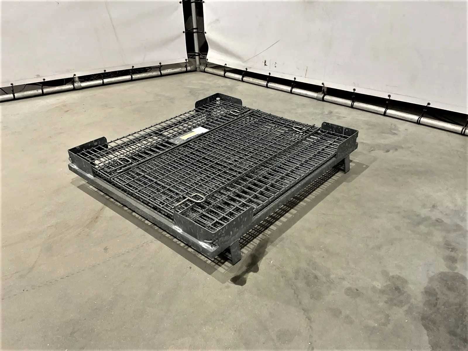 Kosz Siatkowy Składany Metal Gitterbox Pojemnik Magazyn Duży 170x110cm