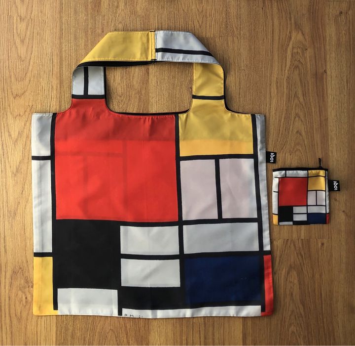 Torba siatka Loqi Museum Piet Mondrian abstrakcja