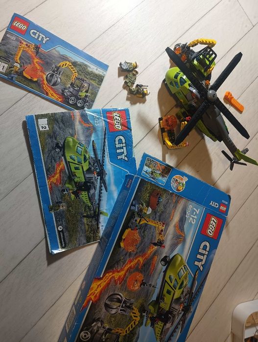 Samolot chelikopter LEGO 60123 wulkany express wysyłka