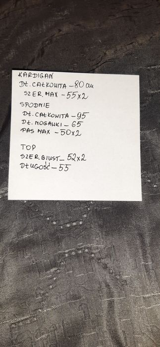 Komplet damski czarny xl-xxl