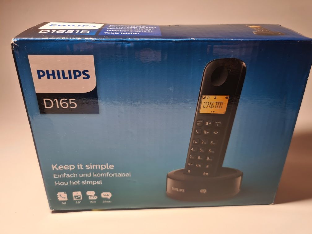 PHILIPS D165 telefon stacjonarny  bezprzewodowy