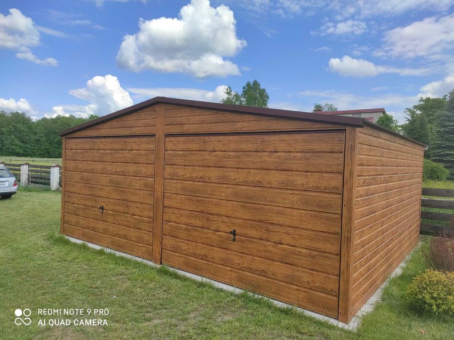 Garaż drewnopodobny 4x6 6x5.80 6x6 7x6 8x6 10x6 12x6 PROFIL!
