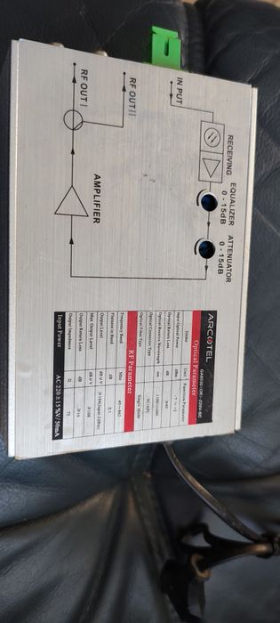 Кабельний, оптичний підсилювач