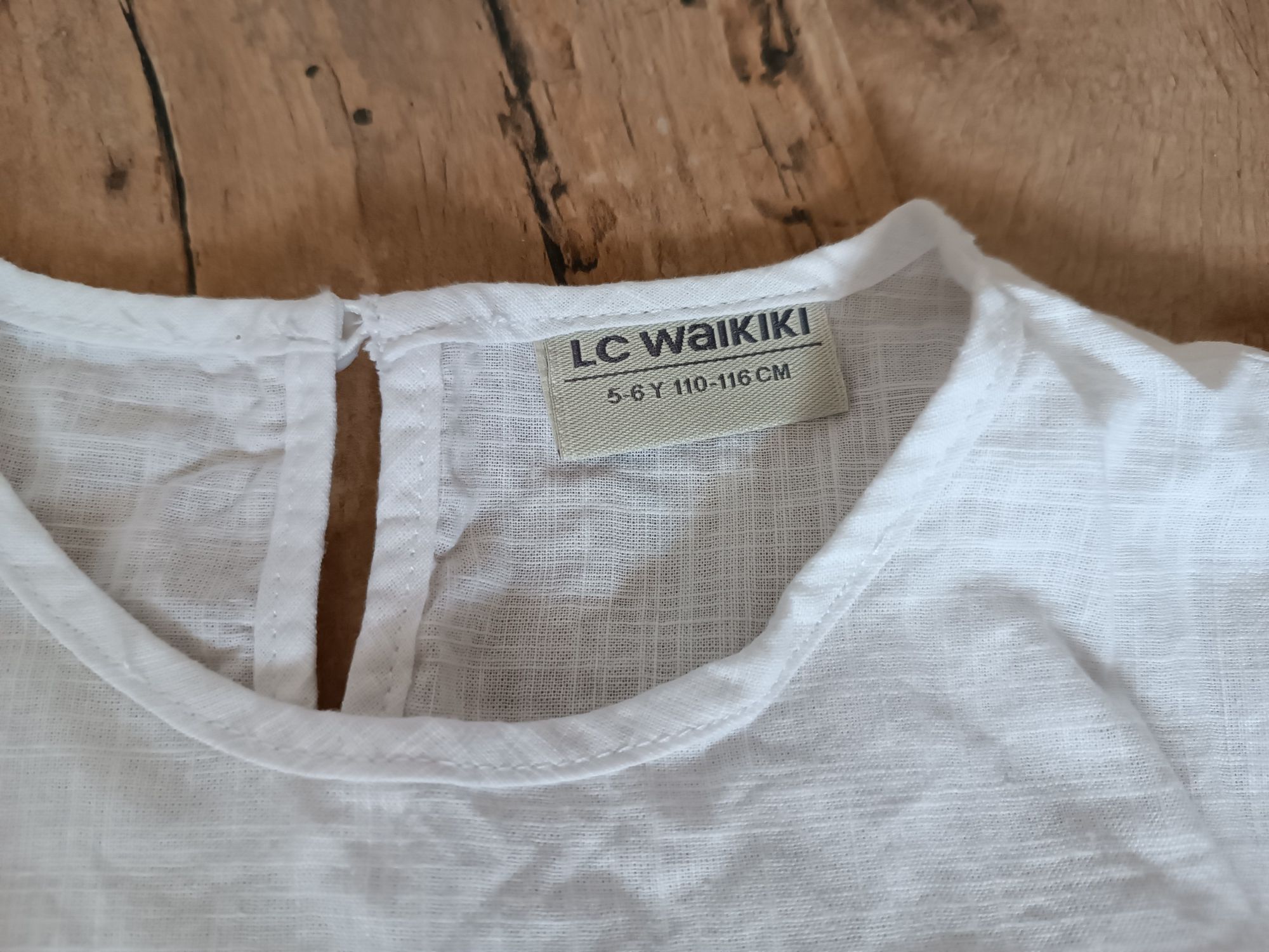 Блузи футболки білі  LC Waikiki на 5-6 років на ріст 110-116 штани F&F