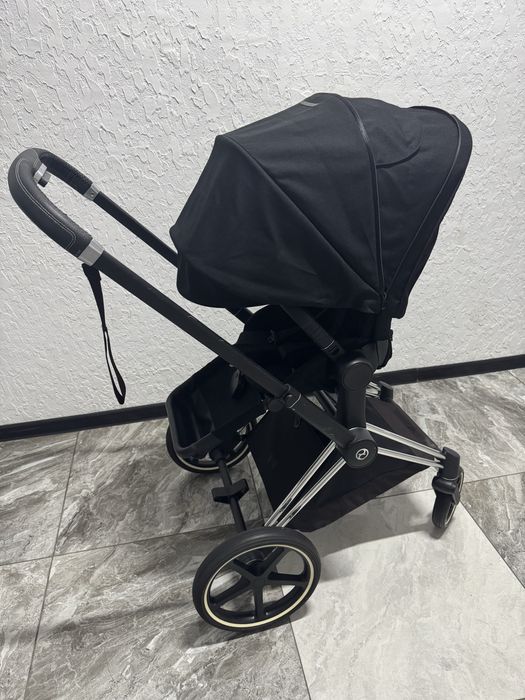 Коляска Cybex Priam Platinum прогулка чорна прогулянкова візок візочок