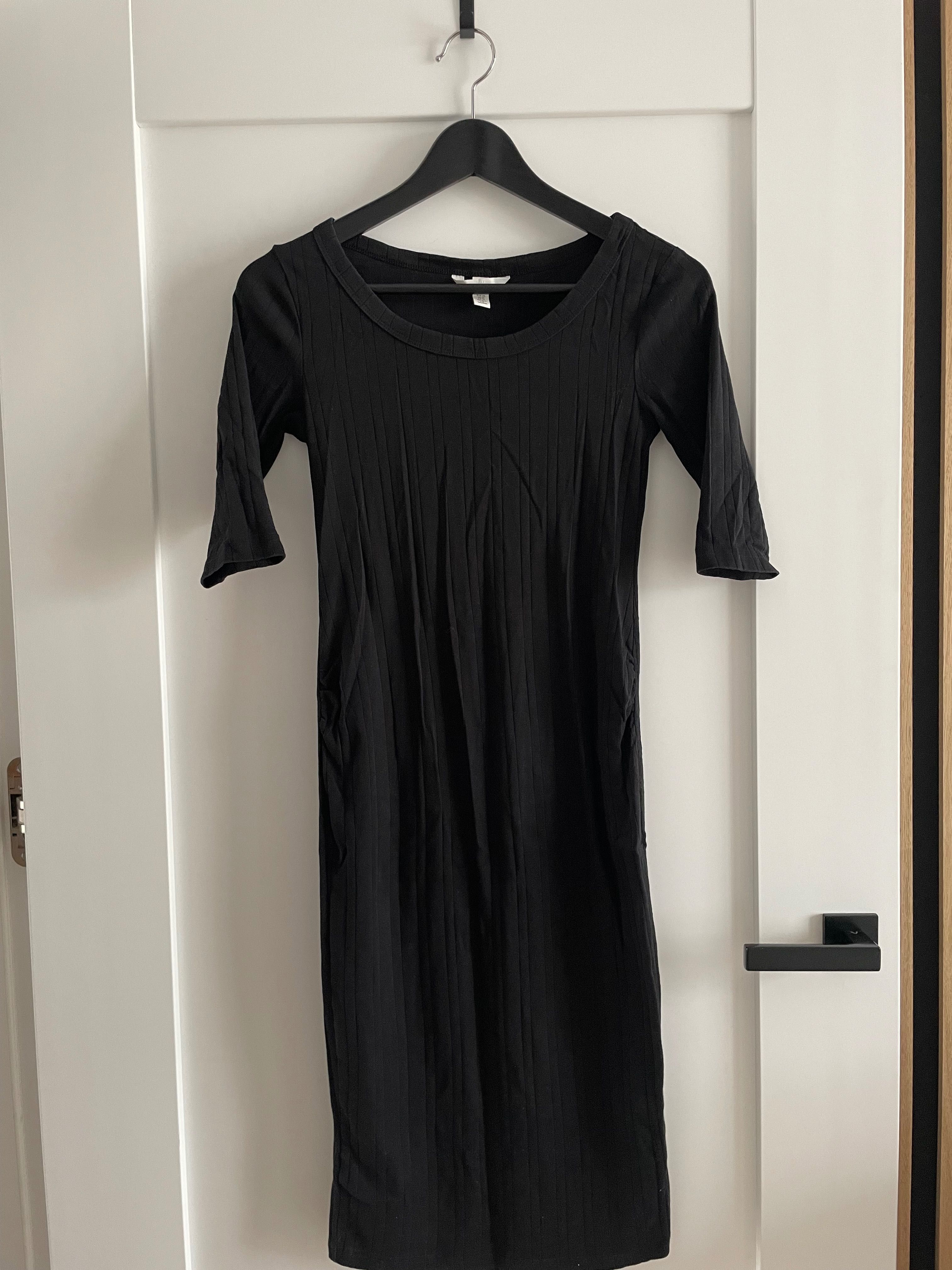 Długa, ciążowa sukienka marki H&M rozm. XS