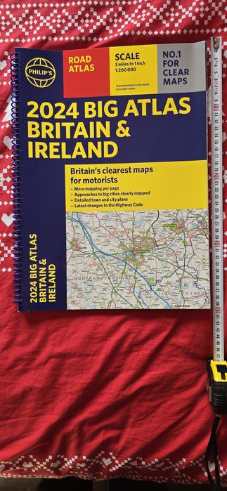 Atlas Wielka Brytania,  Irlandia Maxi A3 2024 nowy