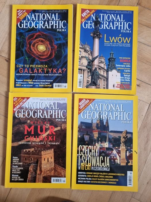 National Geographic 2003 komplet 4 sztuk
