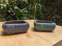 Conjunto de 2 vasos pequenos para Bonsai