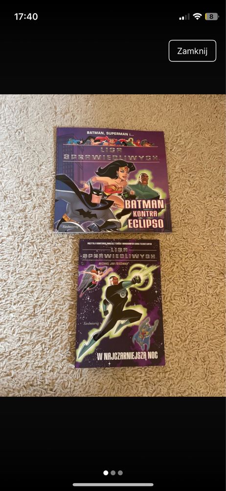 Liga sprawiedliwych Batman Superman książki dla dzieci