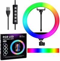 LED Лампа RGB MJ26 на штатив для блогера