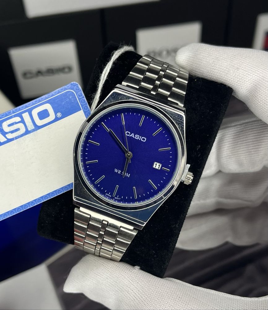 Casio B145 Білий циферблат, наручний годинник, чоловічий