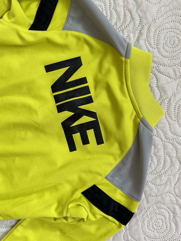 Nike 104-110 cm 4-5lat bluza chłopięca limonkowa na zamek