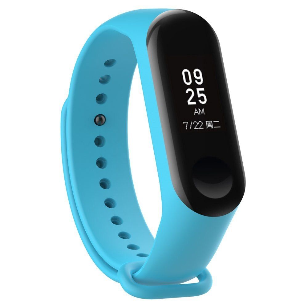 Silikonowa Opaska Do Xiaomi Mi Band 4 / Mi Band 3 Niebieski