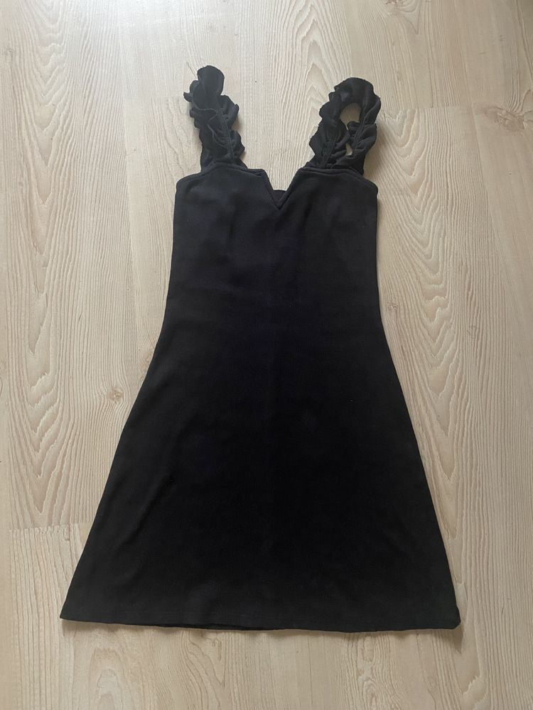 Czarna mini sukienka xs
