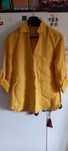 Camiseiro de linho, amarelo - M - Zara