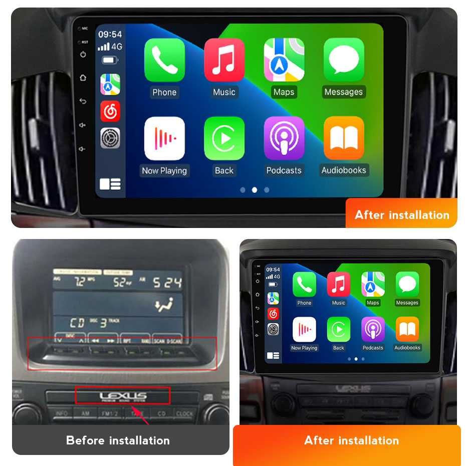 Штатна магнітола Lexus RX 350 GPS навігація Android