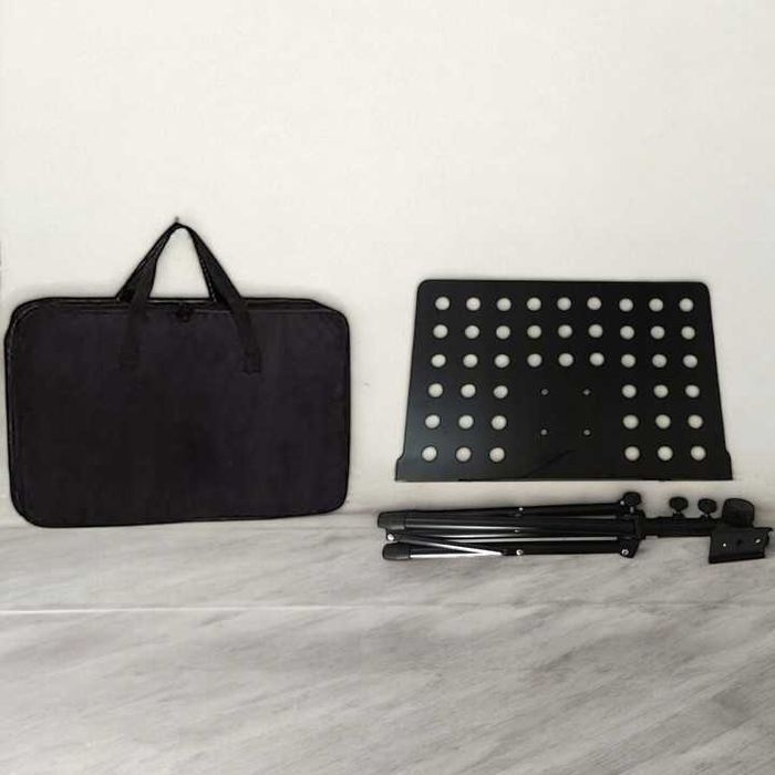 Stojak na Nuty Pulpit  Statyw Składany Wysoki Regulowany + Torba