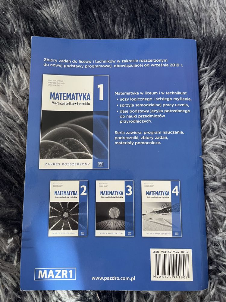 matematyka 1 zbiór zadań, zakres rozszerzony