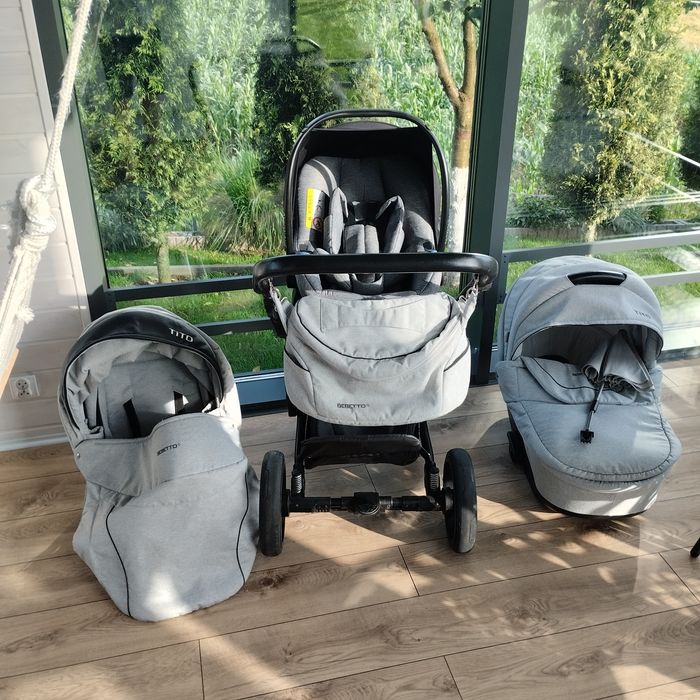 Wózek 3 w 1 Bebetto Tito/Avionaut Pixel