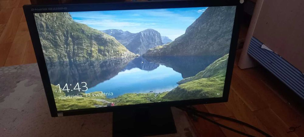 Monitor iiama G-MASTER GE2288HS-B1 używany 21.5" + kable