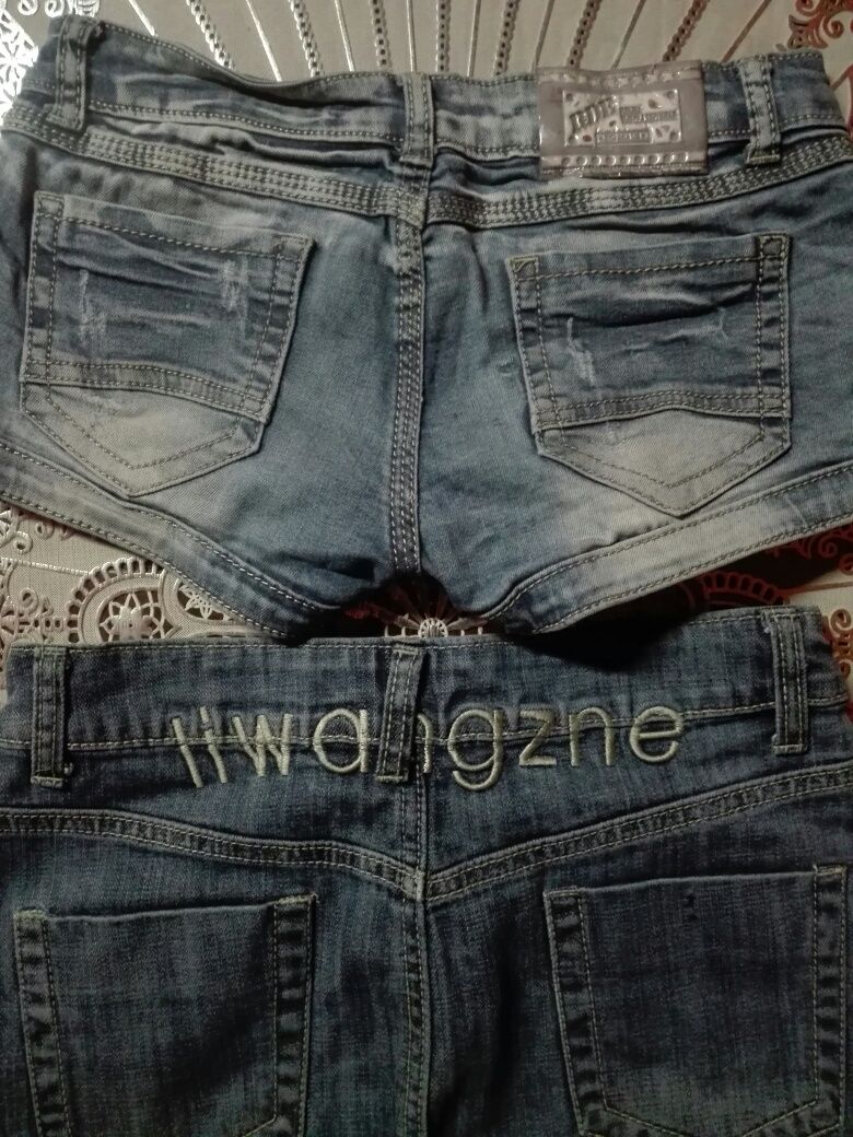 Spodenki i spodnica jeans 36