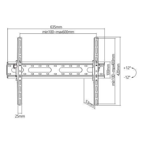 37"-80" Кронштейн для тв UniBracket BZ01-63 Крепление для телевизора