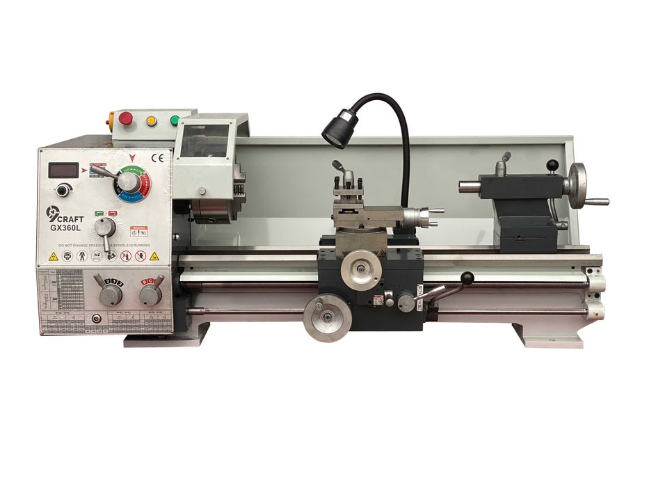 Токарний верстат 9craft GX360L 1500W 200мм патрон 52мм отвір прохідний