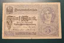 Banknot 5 marek 1917