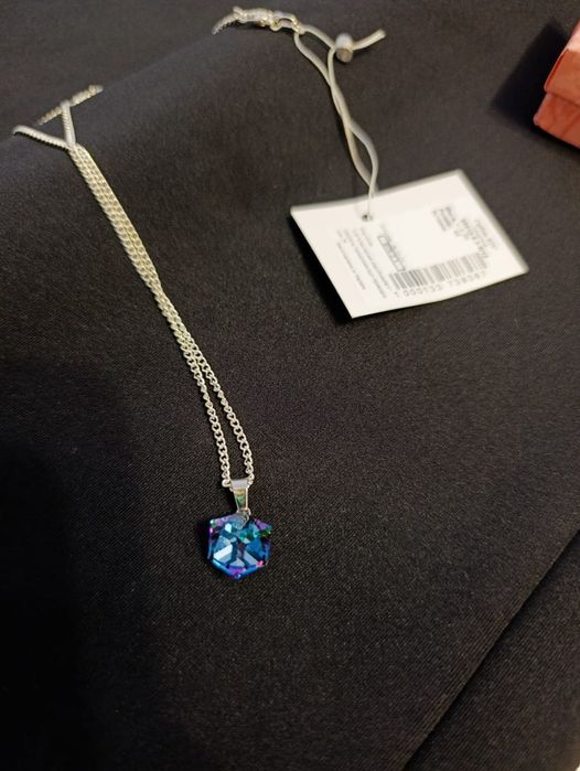 Підвіска Swarovski зі срібним ланцюжком 45 см.