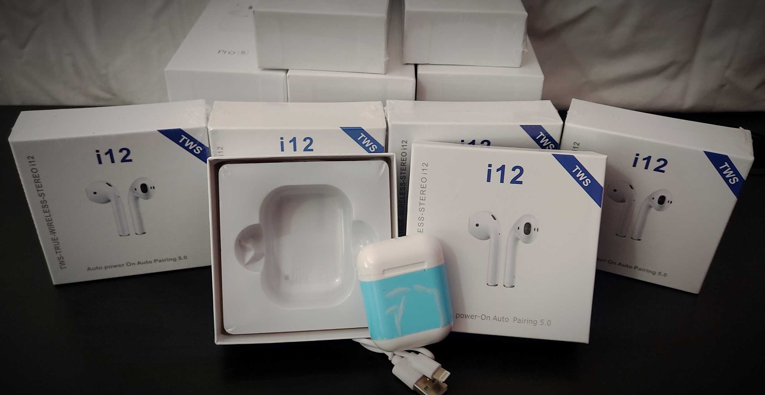 Fones Sem Fio Bluetooth - TWS i12 | 1 Kit para 10€ E 2 Kit para 18€