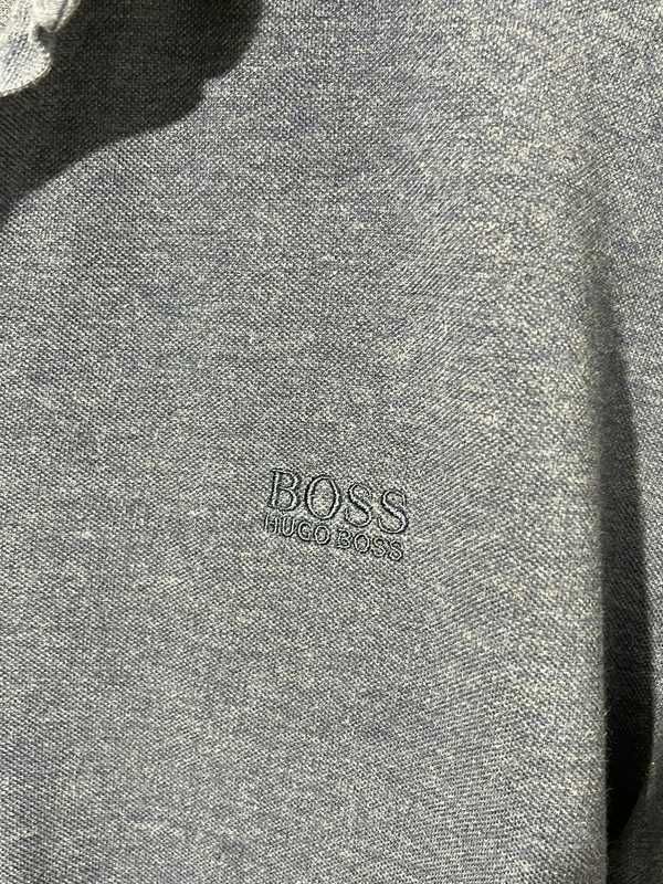 Hugo Boss niebieska koszulka z długim rękawem