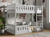 Dziecięce łóżko piętrowe z drewna sosnowego LILA SLIM 160x80