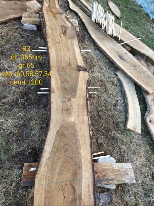 Deski orzech. Foszty 370cm