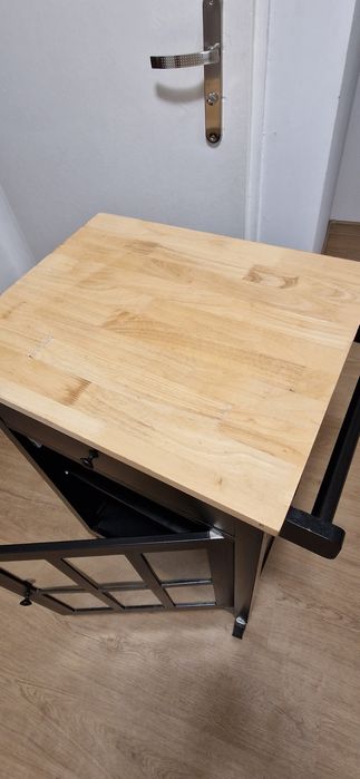 SoBuy FKW98-SCH Wózek kuchenny z 1 drzwiami i szufladą