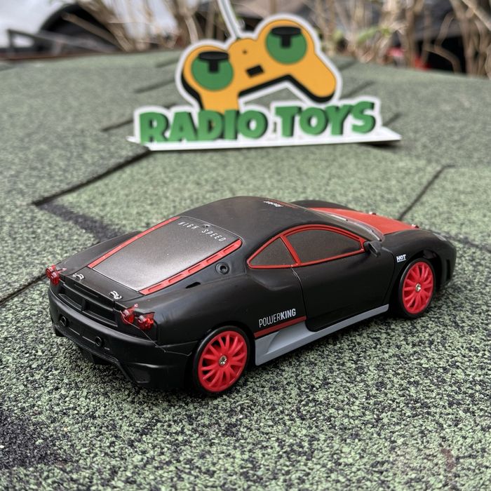 Дрифт машинка на радиоуправлении Ferrari F435 чорна Машинка для дрифта