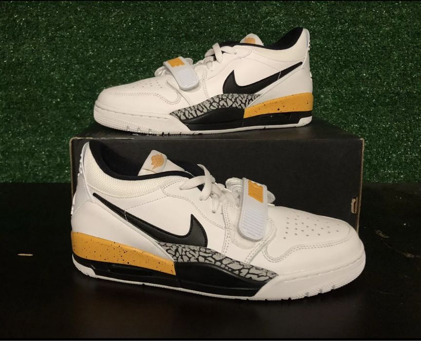 Air Jordan Legacy 312 Low White/Black-Yellow Orche