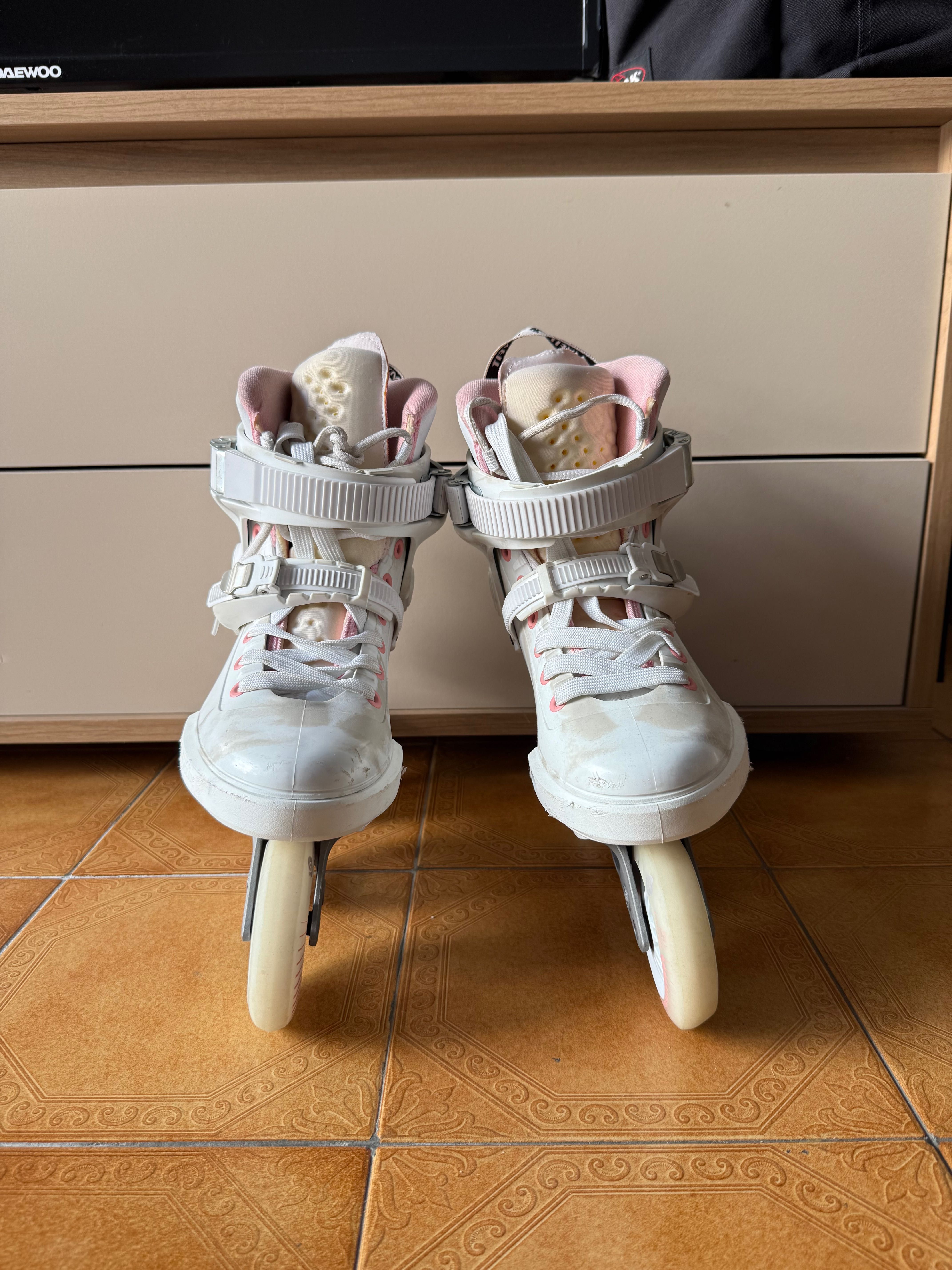 USADO Powerslide Next Marble Pink edição limitada