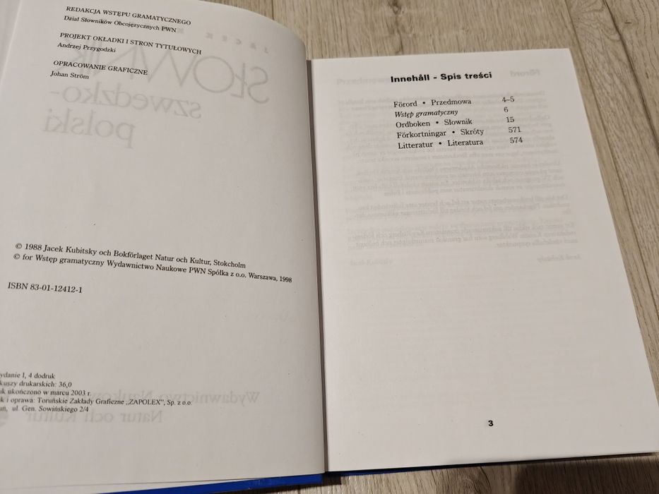 Słownik polsko szwedzki szwedzko polski Kubitsky