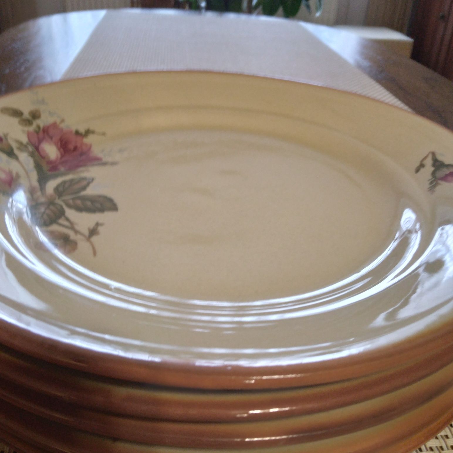 Stara ceramika Tulowice - talerze płytkie