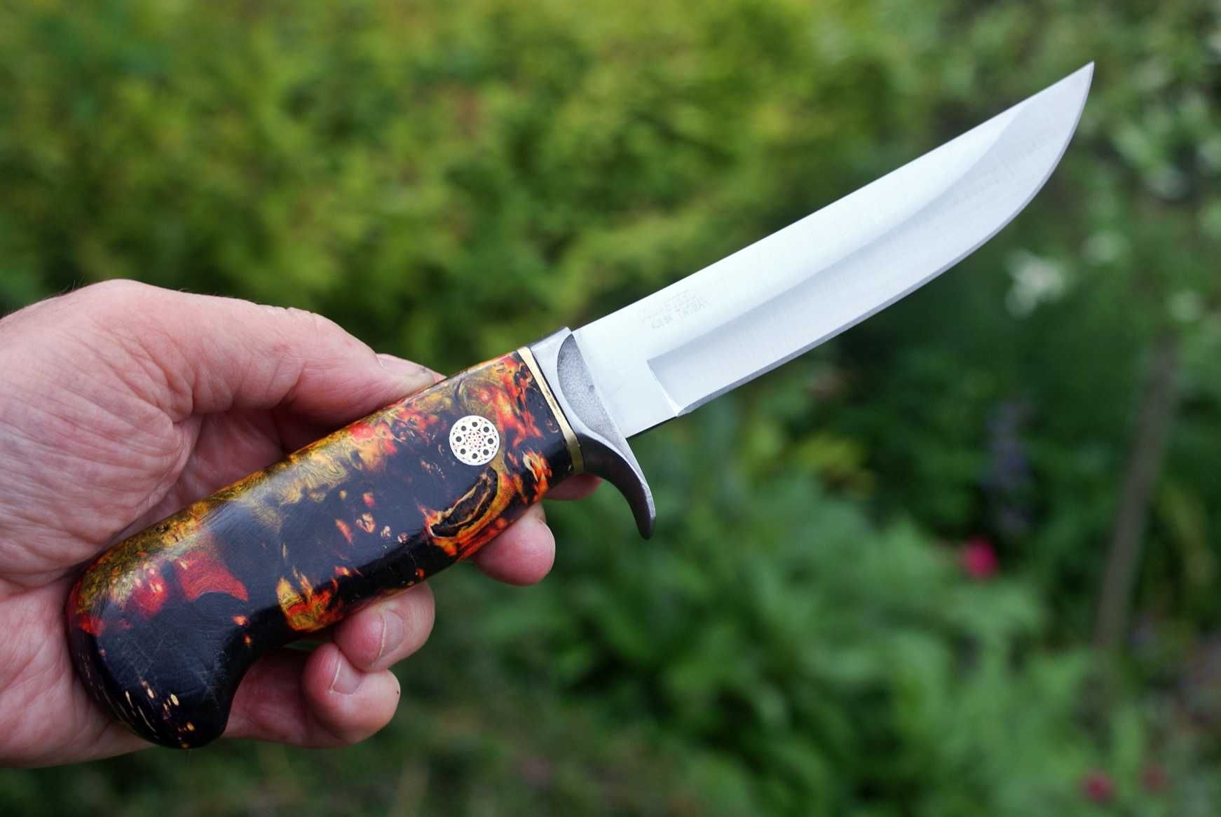 Nóż myśliwski AUS8A, wykonany ręcznie - custom
