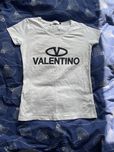T-shirt biały z napisem Valentino S/M