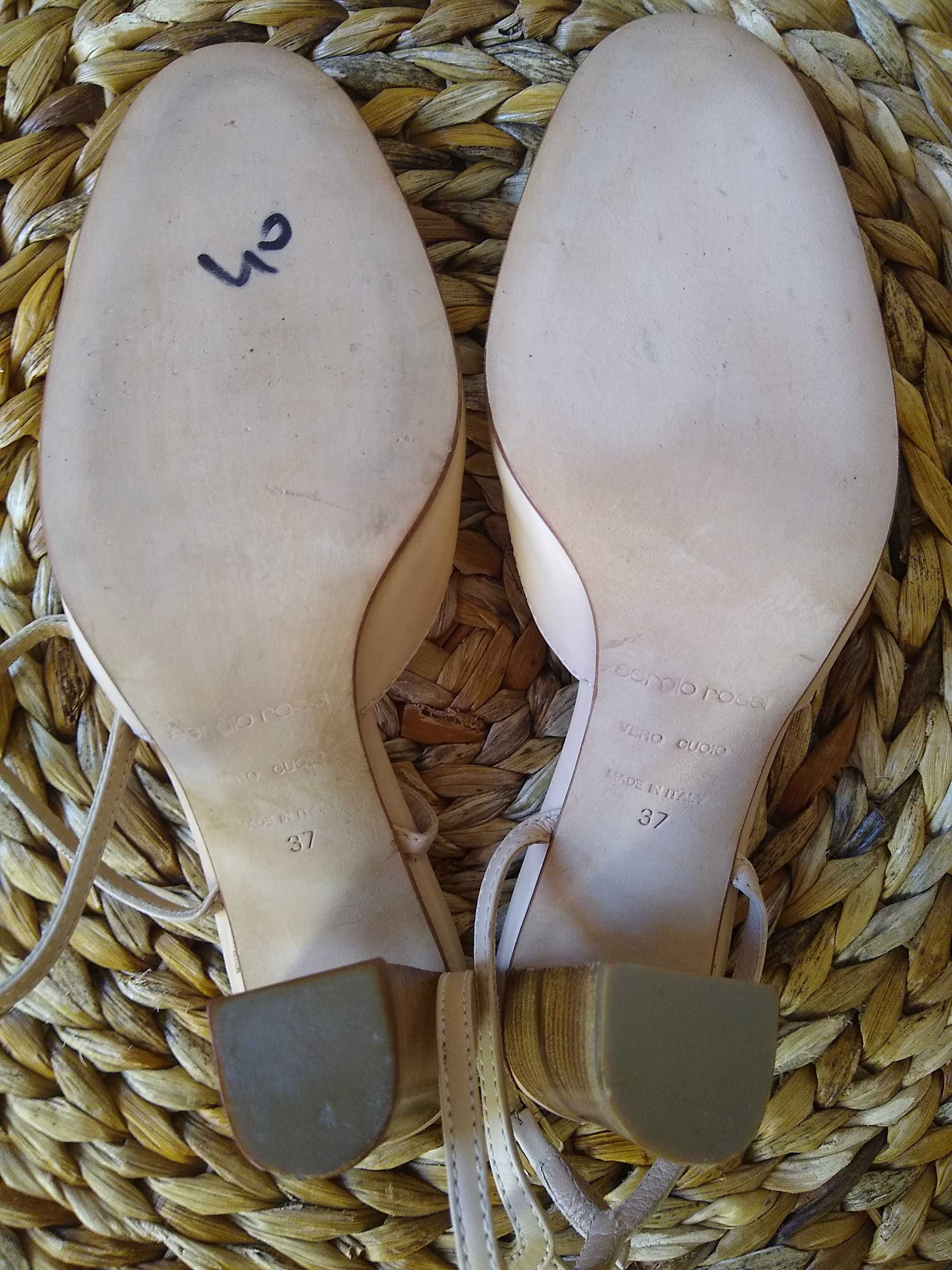 Sergio Rossi  Made in Italy Designerskie buty, 100% Skóra, Rozmiar 37